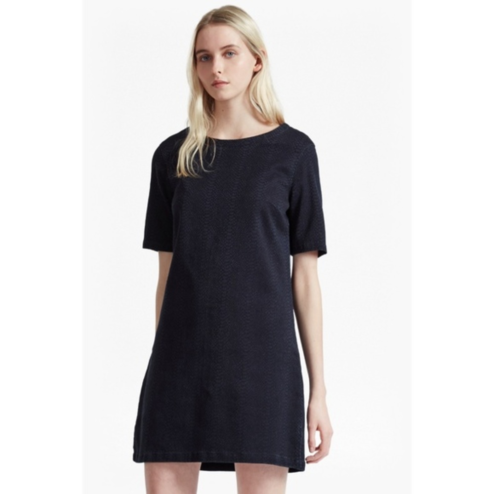 NWT French Connection Animal Denim Jacquard Dress